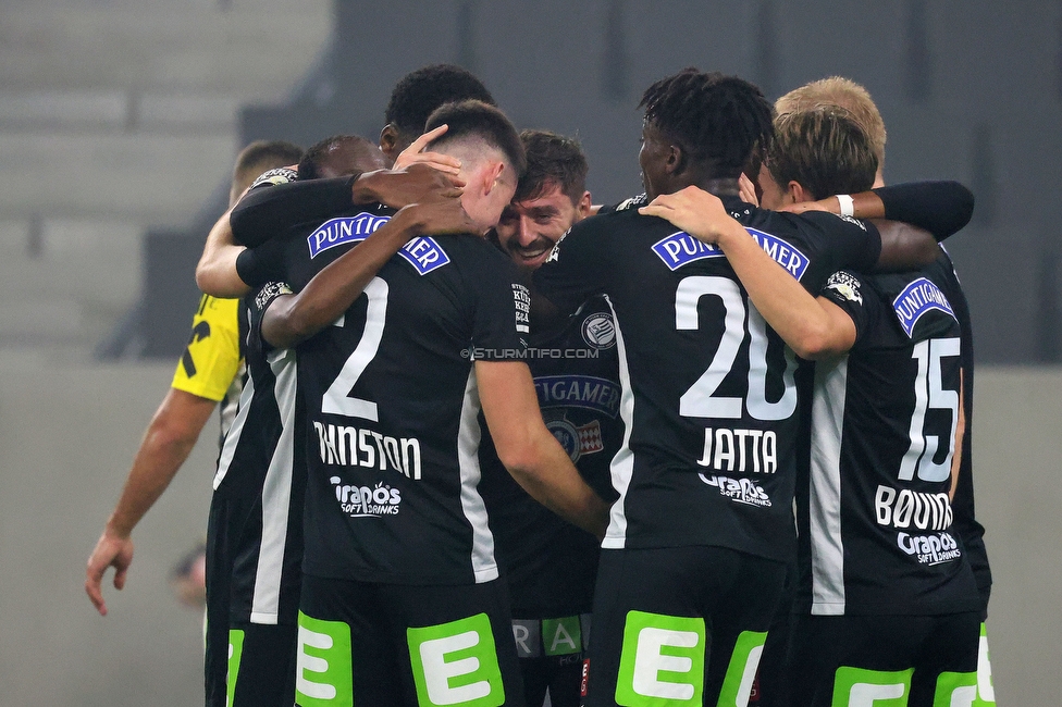 LASK - Sturm Graz
Oesterreichische Fussball Bundesliga, 1. Runde, LASK - SK Sturm Graz, Arena Linz, 27.10.2024. 

Foto zeigt Otar Kiteishvili (Sturm)
Schlüsselwörter: torjubel