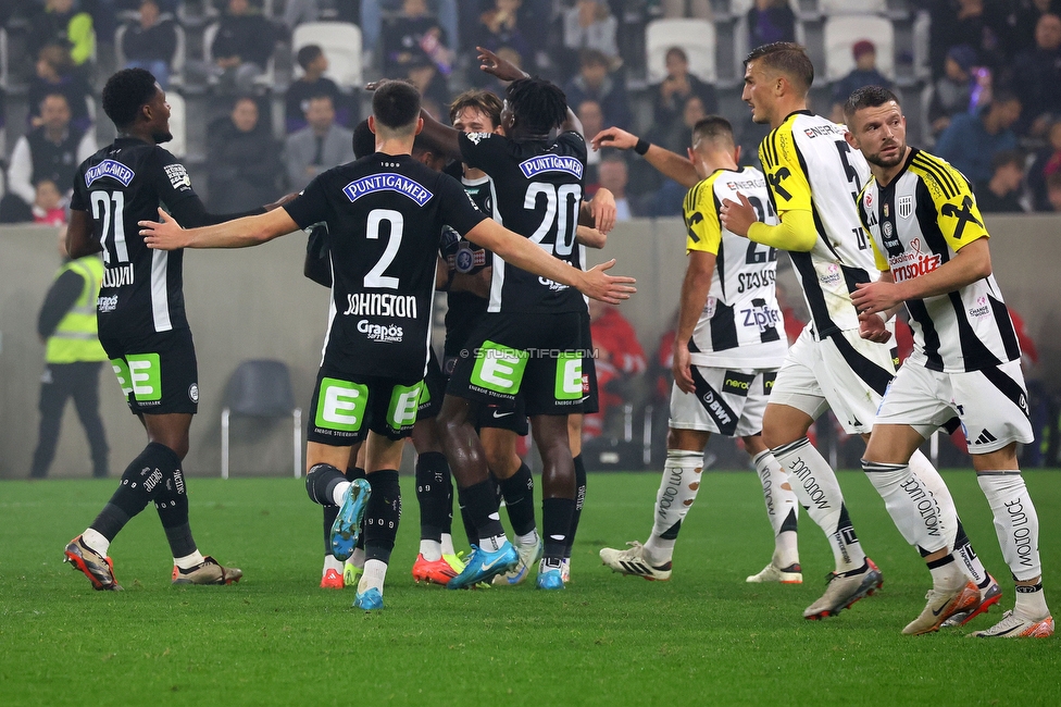 LASK - Sturm Graz
Oesterreichische Fussball Bundesliga, 1. Runde, LASK - SK Sturm Graz, Arena Linz, 27.10.2024. 

Foto zeigt Otar Kiteishvili (Sturm)
Schlüsselwörter: torjubel