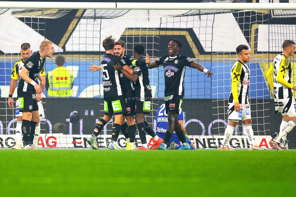 LASK - Sturm Graz
Oesterreichische Fussball Bundesliga, 1. Runde, LASK - SK Sturm Graz, Arena Linz, 27.10.2024. 

Foto zeigt Otar Kiteishvili (Sturm)
Schlüsselwörter: torjubel