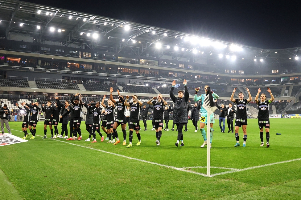 LASK - Sturm Graz
Oesterreichische Fussball Bundesliga, 1. Runde, LASK - SK Sturm Graz, Arena Linz, 27.10.2024. 

Foto zeigt die Mannschaft von Sturm
