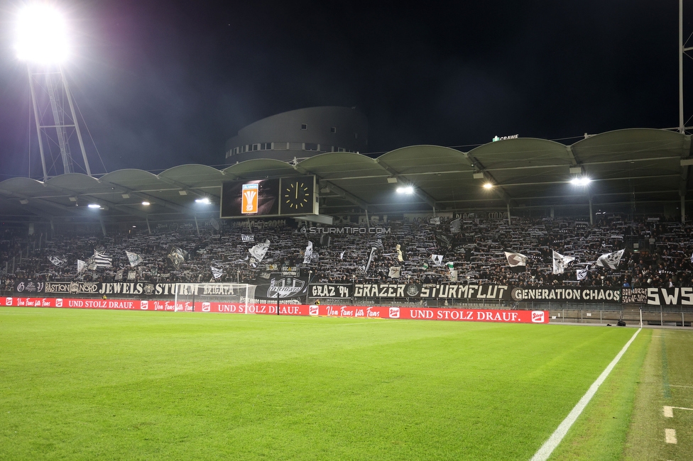 Sturm Graz - Blau-Weiss Linz
OEFB Cup, 3. Runde, SK Sturm Graz - Blau-Weiss Linz, Stadion Liebenau Graz, 30.10.2024. 

Foto zeigt Fans von Sturm
Schlüsselwörter: schals