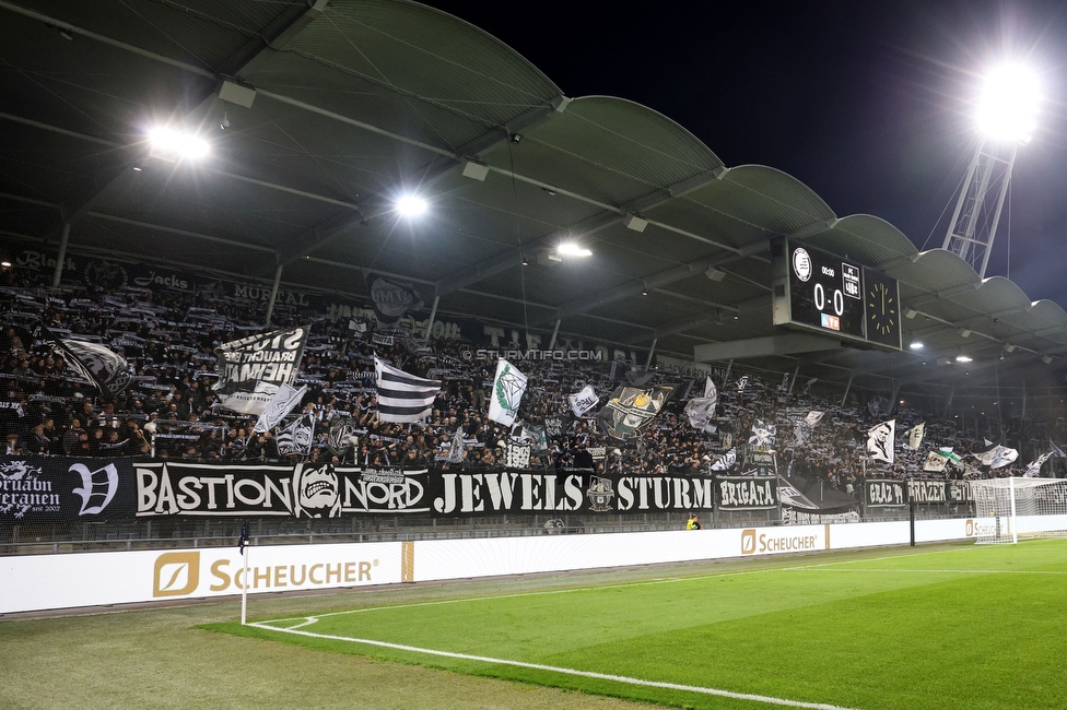 Sturm Graz - Blau-Weiss Linz
OEFB Cup, 3. Runde, SK Sturm Graz - Blau-Weiss Linz, Stadion Liebenau Graz, 30.10.2024. 

Foto zeigt Fans von Sturm
Schlüsselwörter: schals