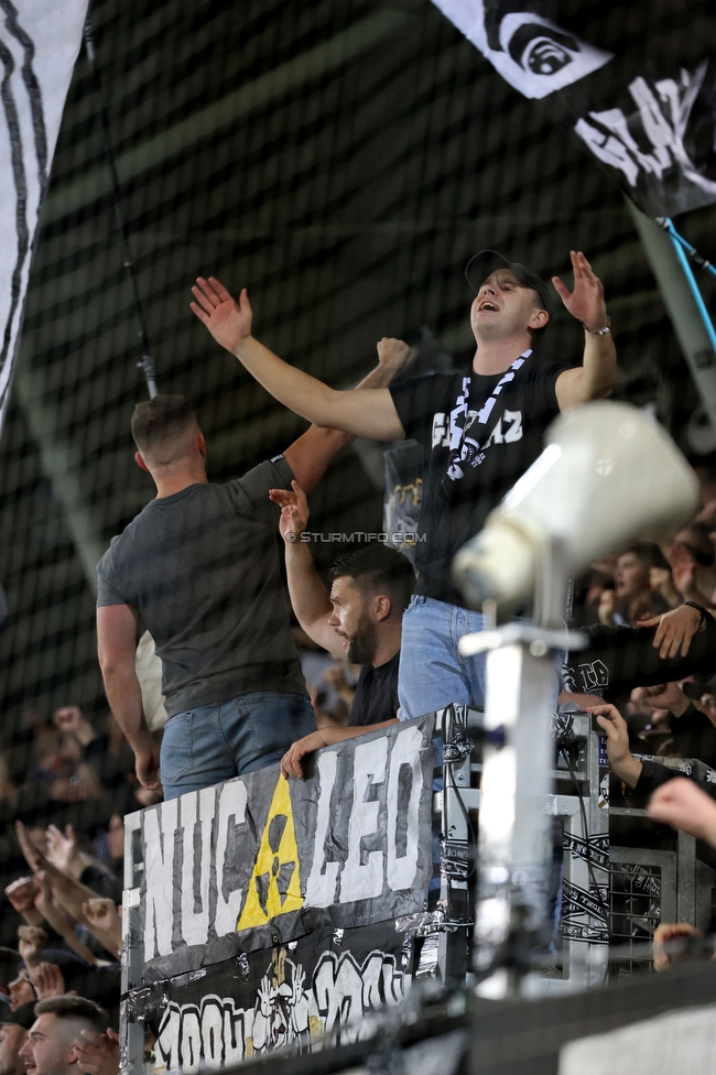 Sturm Graz - Blau-Weiss Linz
OEFB Cup, 3. Runde, SK Sturm Graz - Blau-Weiss Linz, Stadion Liebenau Graz, 30.10.2024. 

Foto zeigt Fans von Sturm
Schlüsselwörter: brigata vorsaenger