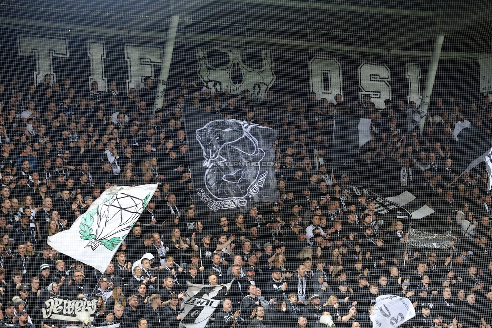 Sturm Graz - Blau-Weiss Linz
OEFB Cup, 3. Runde, SK Sturm Graz - Blau-Weiss Linz, Stadion Liebenau Graz, 30.10.2024. 

Foto zeigt Fans von Sturm
Schlüsselwörter: tifosi