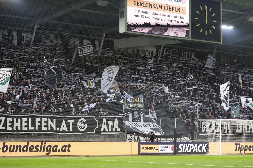 Sturm Graz - Blau-Weiss Linz
OEFB Cup, 3. Runde, SK Sturm Graz - Blau-Weiss Linz, Stadion Liebenau Graz, 30.10.2024. 

Foto zeigt Fans von Sturm
Schlüsselwörter: schals