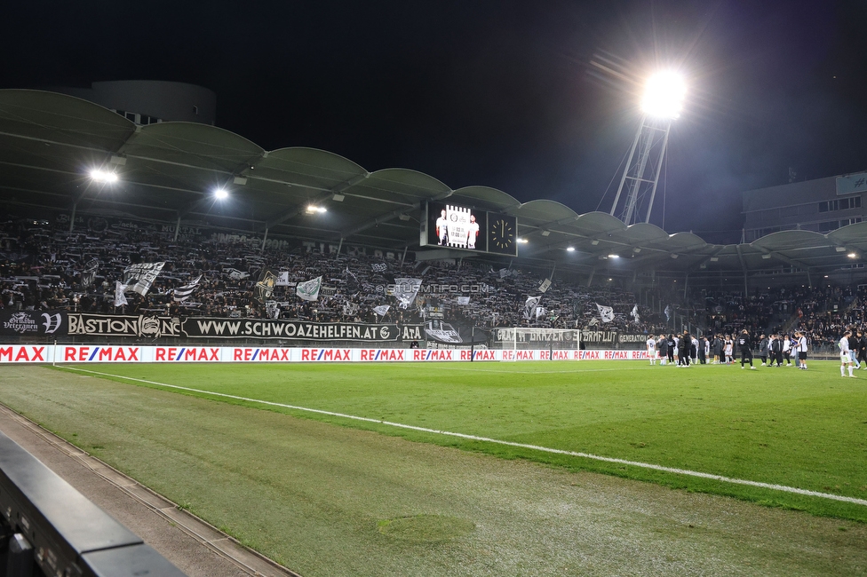 Sturm Graz - Blau-Weiss Linz
OEFB Cup, 3. Runde, SK Sturm Graz - Blau-Weiss Linz, Stadion Liebenau Graz, 30.10.2024. 

Foto zeigt Fans von Sturm
Schlüsselwörter: schals