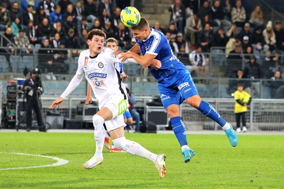 Sturm Graz - Blau-Weiss Linz
OEFB Cup, 3. Runde, SK Sturm Graz - Blau-Weiss Linz, Stadion Liebenau Graz, 30.10.2024. 

Foto zeigt Erencan Yardimci (Sturm)
