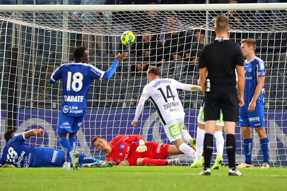 Sturm Graz - Blau-Weiss Linz
OEFB Cup, 3. Runde, SK Sturm Graz - Blau-Weiss Linz, Stadion Liebenau Graz, 30.10.2024. 

Foto zeigt Lovro Zvonarek (Sturm)
Schlüsselwörter: torjubel