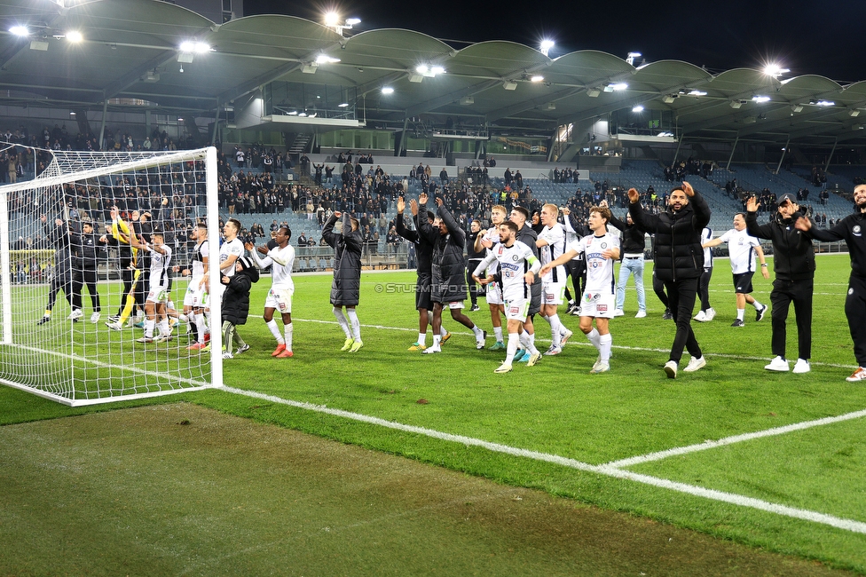 Sturm Graz - Blau-Weiss Linz
OEFB Cup, 3. Runde, SK Sturm Graz - Blau-Weiss Linz, Stadion Liebenau Graz, 30.10.2024. 

Foto zeigt die Mannschaft von Sturm
