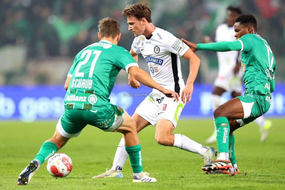 Sturm Graz - Rapid Wien
Oesterreichische Fussball Bundesliga, 12. Runde, SK Sturm Graz - SK Rapid Wien, Stadion Liebenau Graz, 02.11.2024. 

Foto zeigt William Boeving (Sturm)
