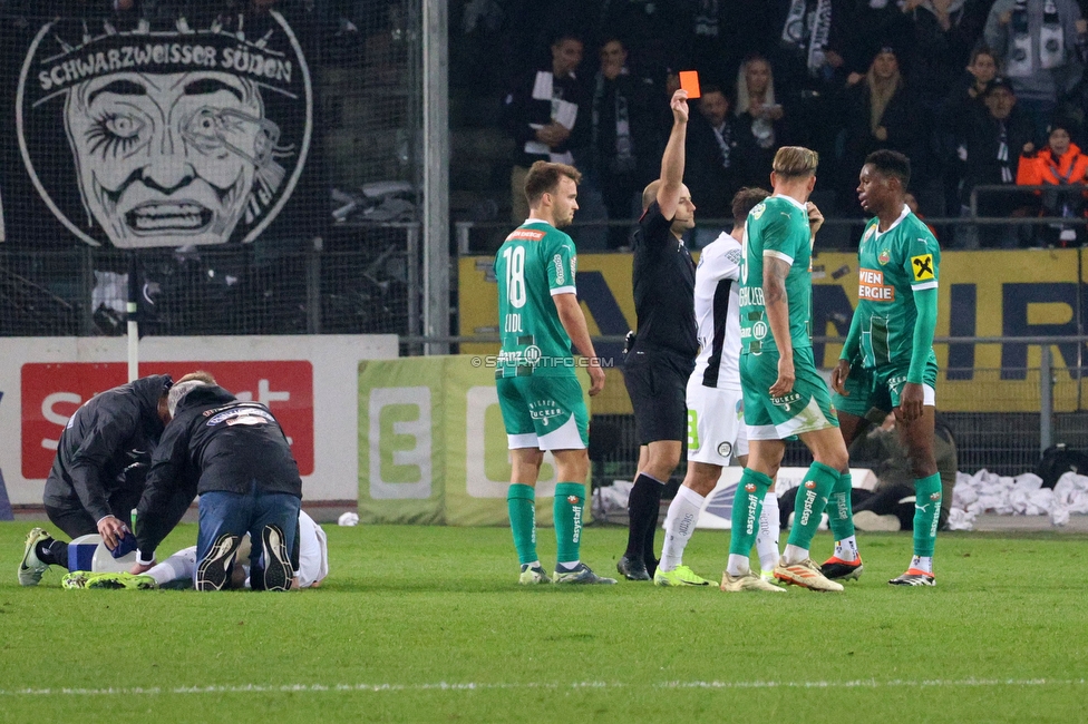 Sturm Graz - Rapid Wien
Oesterreichische Fussball Bundesliga, 12. Runde, SK Sturm Graz - SK Rapid Wien, Stadion Liebenau Graz, 02.11.2024. 

Foto zeigt Schiedsrichter Walter Altmann
