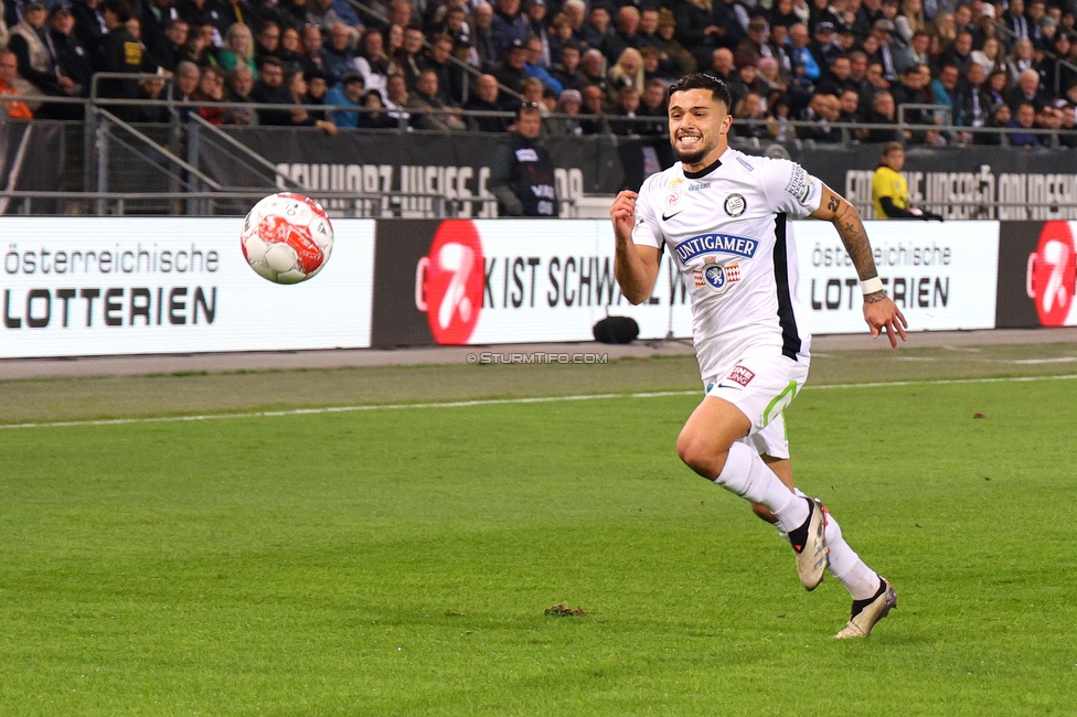 Sturm Graz - Rapid Wien
Oesterreichische Fussball Bundesliga, 12. Runde, SK Sturm Graz - SK Rapid Wien, Stadion Liebenau Graz, 02.11.2024. 

Foto zeigt Jusuf Gazibegovic (Sturm)
