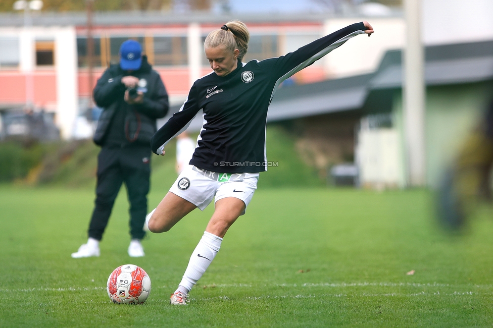 Sturm Damen - Lustenau
OEFB Frauen Bundesliga, 9. Runde, SK Sturm Graz Damen - SPG FC Lustenau FC Dornbirn Ladies, MURAUER Bier Arena - StFV Graz, 03.11.2024. 

Foto zeigt Sandra Jakobsen (Sturm Damen)
