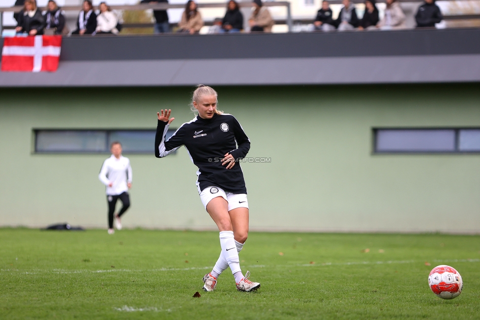 Sturm Damen - Lustenau
OEFB Frauen Bundesliga, 9. Runde, SK Sturm Graz Damen - SPG FC Lustenau FC Dornbirn Ladies, MURAUER Bier Arena - StFV Graz, 03.11.2024. 

Foto zeigt Sandra Jakobsen (Sturm Damen)
