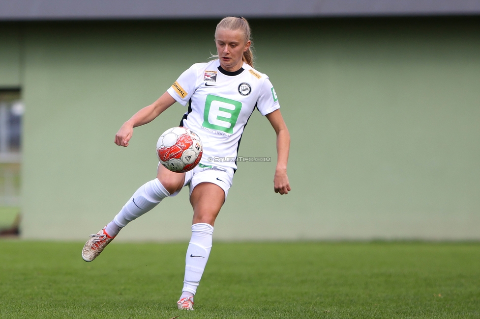 Sturm Damen - Lustenau
OEFB Frauen Bundesliga, 9. Runde, SK Sturm Graz Damen - SPG FC Lustenau FC Dornbirn Ladies, MURAUER Bier Arena - StFV Graz, 03.11.2024. 

Foto zeigt Sandra Jakobsen (Sturm Damen)
