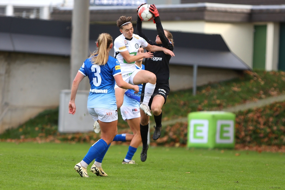 Sturm Damen - Lustenau
OEFB Frauen Bundesliga, 9. Runde, SK Sturm Graz Damen - SPG FC Lustenau FC Dornbirn Ladies, MURAUER Bier Arena - StFV Graz, 03.11.2024. 

Foto zeigt Pauline Deutsch (Sturm Damen)
