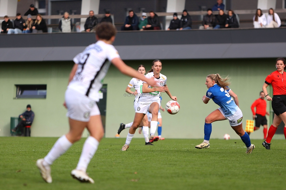 Sturm Damen - Lustenau
OEFB Frauen Bundesliga, 9. Runde, SK Sturm Graz Damen - SPG FC Lustenau FC Dornbirn Ladies, MURAUER Bier Arena - StFV Graz, 03.11.2024. 

Foto zeigt Modesta Uka (Sturm Damen)
