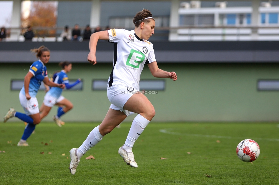 Sturm Damen - Lustenau
OEFB Frauen Bundesliga, 9. Runde, SK Sturm Graz Damen - SPG FC Lustenau FC Dornbirn Ladies, MURAUER Bier Arena - StFV Graz, 03.11.2024. 

Foto zeigt Pauline Deutsch (Sturm Damen)
