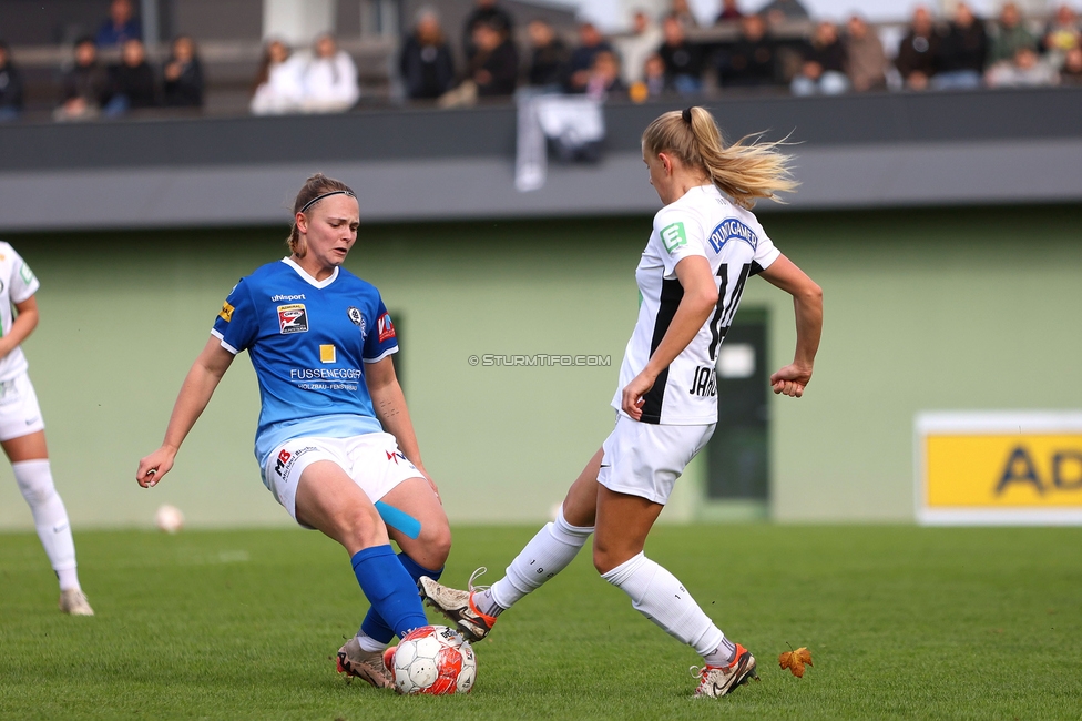 Sturm Damen - Lustenau
OEFB Frauen Bundesliga, 9. Runde, SK Sturm Graz Damen - SPG FC Lustenau FC Dornbirn Ladies, MURAUER Bier Arena - StFV Graz, 03.11.2024. 

Foto zeigt Sandra Jakobsen (Sturm Damen)
