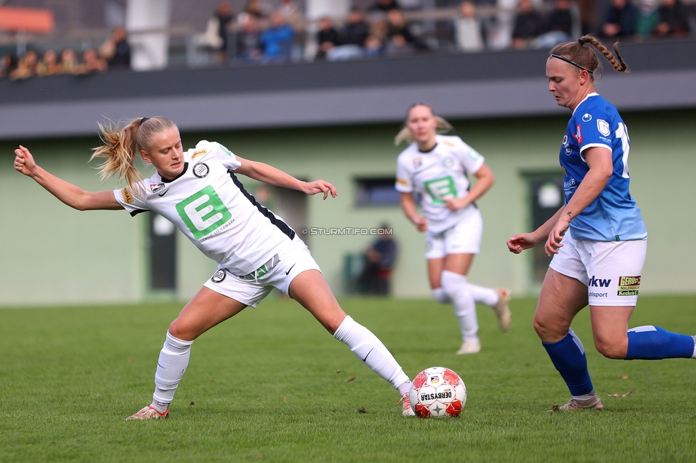 Sturm Damen - Lustenau
OEFB Frauen Bundesliga, 9. Runde, SK Sturm Graz Damen - SPG FC Lustenau FC Dornbirn Ladies, MURAUER Bier Arena - StFV Graz, 03.11.2024. 

Foto zeigt Sandra Jakobsen (Sturm Damen)
