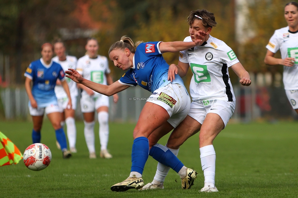 Sturm Damen - Lustenau
OEFB Frauen Bundesliga, 9. Runde, SK Sturm Graz Damen - SPG FC Lustenau FC Dornbirn Ladies, MURAUER Bier Arena - StFV Graz, 03.11.2024. 

Foto zeigt Pauline Deutsch (Sturm Damen)
