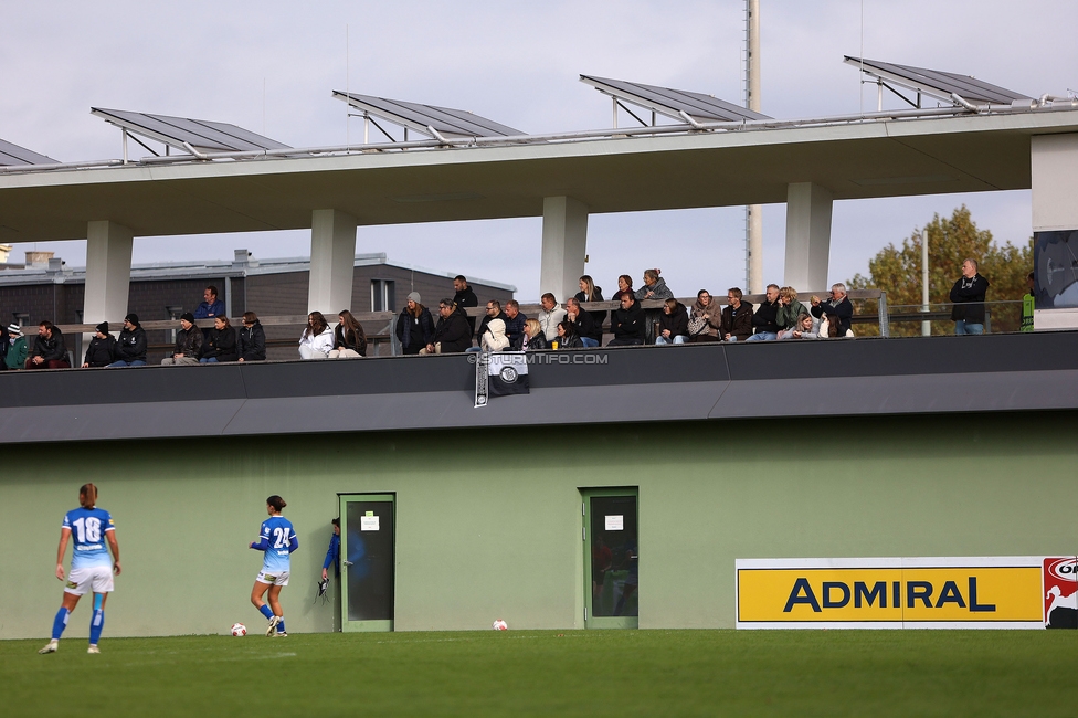 Sturm Damen - Lustenau
OEFB Frauen Bundesliga, 9. Runde, SK Sturm Graz Damen - SPG FC Lustenau FC Dornbirn Ladies, MURAUER Bier Arena - StFV Graz, 03.11.2024. 

Foto zeigt Fans
