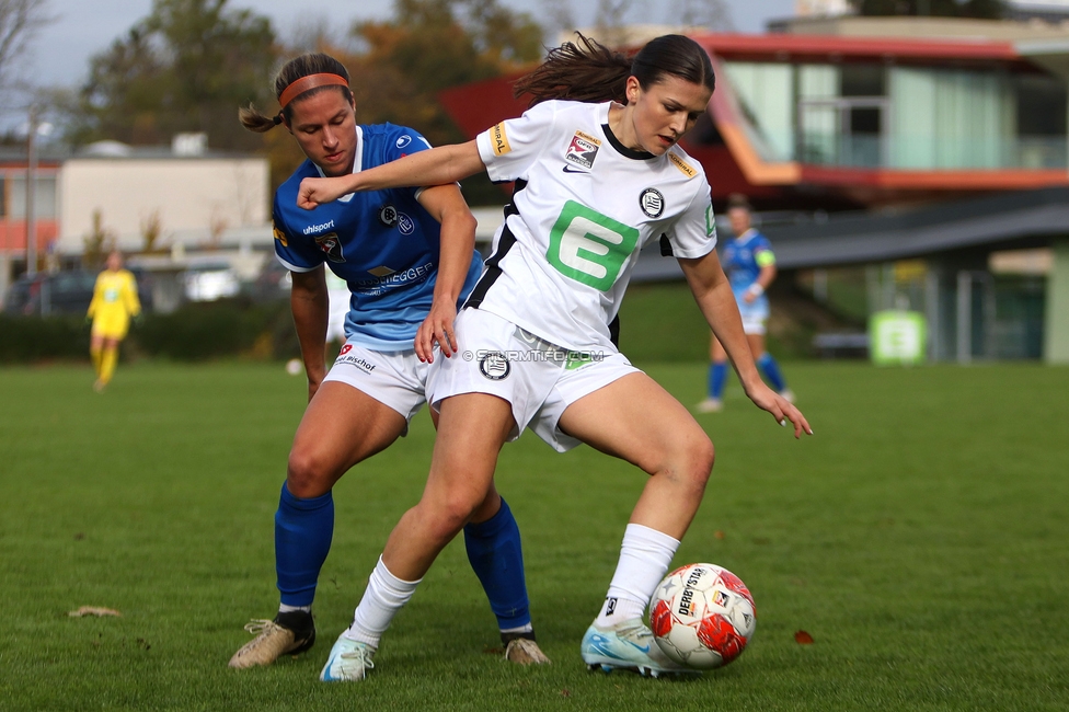 Sturm Damen - Lustenau
OEFB Frauen Bundesliga, 9. Runde, SK Sturm Graz Damen - SPG FC Lustenau FC Dornbirn Ladies, MURAUER Bier Arena - StFV Graz, 03.11.2024. 

Foto zeigt Marie Spiess (Sturm Damen)
