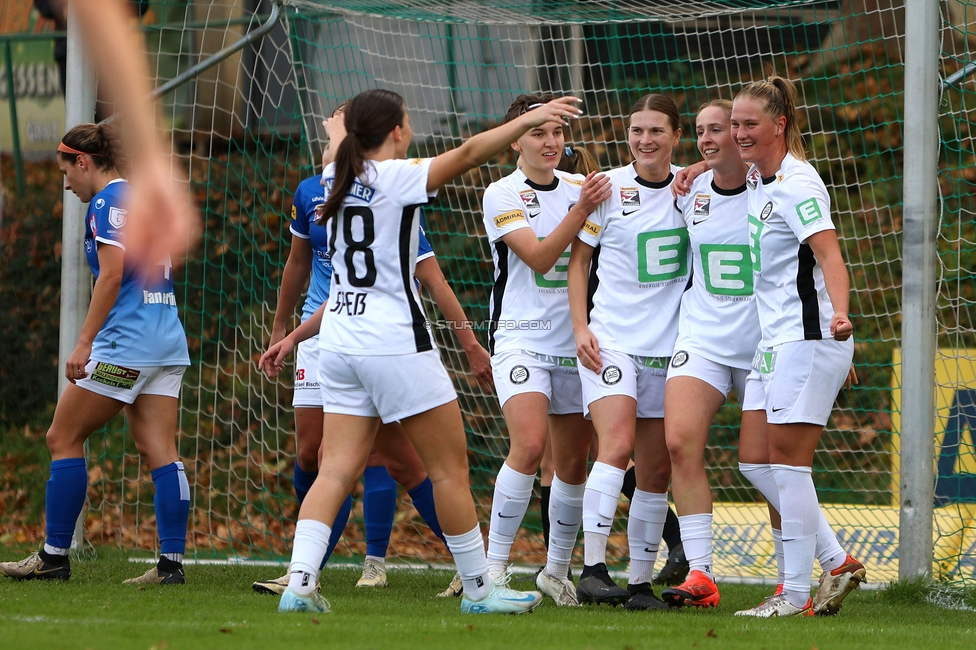 Sturm Damen - Lustenau
OEFB Frauen Bundesliga, 9. Runde, SK Sturm Graz Damen - SPG FC Lustenau FC Dornbirn Ladies, MURAUER Bier Arena - StFV Graz, 03.11.2024. 

Foto zeigt Elisabeth Brandl (Sturm Damen)
