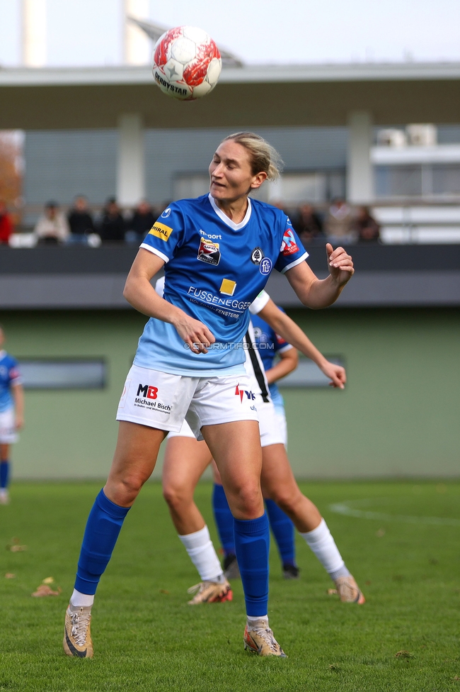 Sturm Damen - Lustenau
OEFB Frauen Bundesliga, 9. Runde, SK Sturm Graz Damen - SPG FC Lustenau FC Dornbirn Ladies, MURAUER Bier Arena - StFV Graz, 03.11.2024. 

Foto zeigt eine Spielerin der Auswaerstmannschaft
