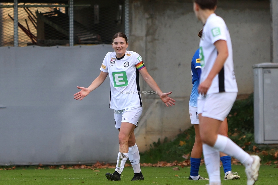 Sturm Damen - Lustenau
OEFB Frauen Bundesliga, 9. Runde, SK Sturm Graz Damen - SPG FC Lustenau FC Dornbirn Ladies, MURAUER Bier Arena - StFV Graz, 03.11.2024. 

Foto zeigt Sophie Maierhofer (Sturm Damen)
