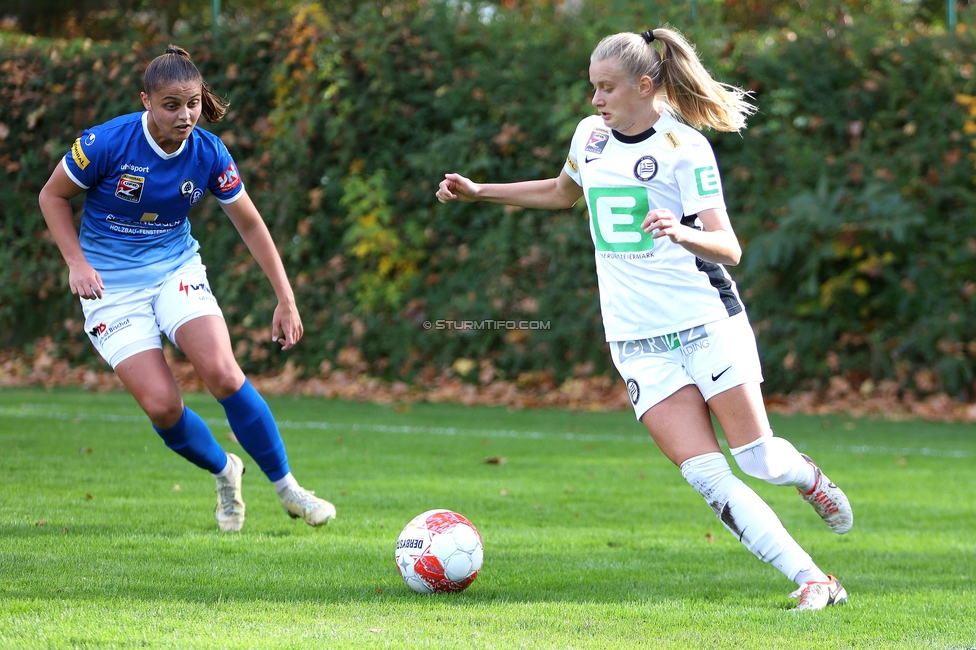 Sturm Damen - Lustenau
OEFB Frauen Bundesliga, 9. Runde, SK Sturm Graz Damen - SPG FC Lustenau FC Dornbirn Ladies, MURAUER Bier Arena - StFV Graz, 03.11.2024. 

Foto zeigt Sandra Jakobsen (Sturm Damen)
