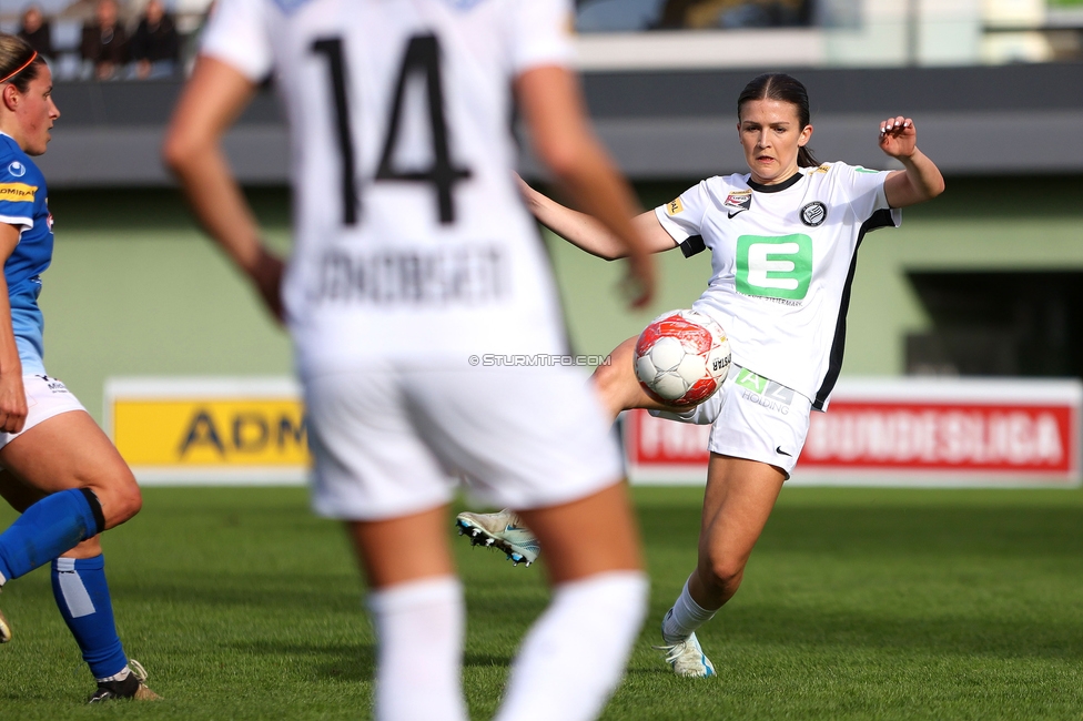 Sturm Damen - Lustenau
OEFB Frauen Bundesliga, 9. Runde, SK Sturm Graz Damen - SPG FC Lustenau FC Dornbirn Ladies, MURAUER Bier Arena - StFV Graz, 03.11.2024. 

Foto zeigt Marie Spiess (Sturm Damen)
