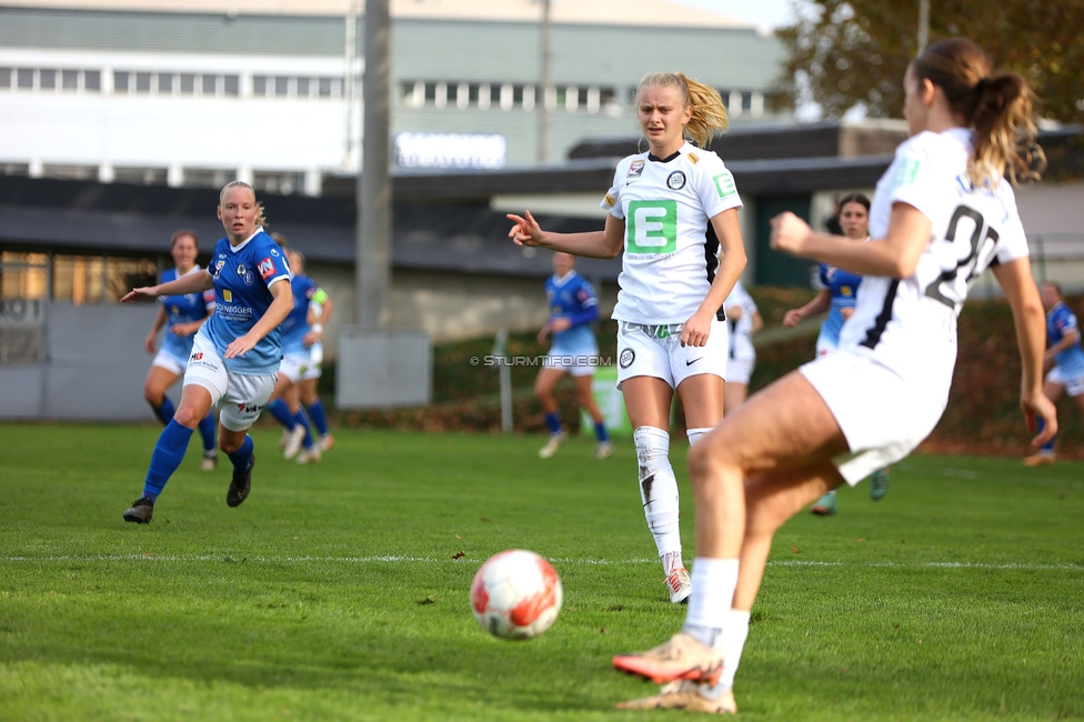 Sturm Damen - Lustenau
OEFB Frauen Bundesliga, 9. Runde, SK Sturm Graz Damen - SPG FC Lustenau FC Dornbirn Ladies, MURAUER Bier Arena - StFV Graz, 03.11.2024. 

Foto zeigt Sandra Jakobsen (Sturm Damen)
