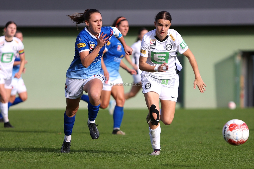 Sturm Damen - Lustenau
OEFB Frauen Bundesliga, 9. Runde, SK Sturm Graz Damen - SPG FC Lustenau FC Dornbirn Ladies, MURAUER Bier Arena - StFV Graz, 03.11.2024. 

Foto zeigt Leonie Christin Tragl (Sturm Damen)
