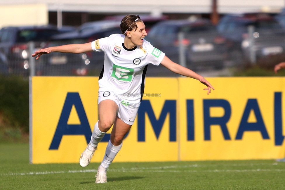 Sturm Damen - Lustenau
OEFB Frauen Bundesliga, 9. Runde, SK Sturm Graz Damen - SPG FC Lustenau FC Dornbirn Ladies, MURAUER Bier Arena - StFV Graz, 03.11.2024. 

Foto zeigt Pauline Deutsch (Sturm Damen)
