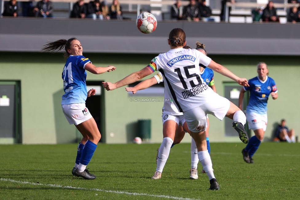 Sturm Damen - Lustenau
OEFB Frauen Bundesliga, 9. Runde, SK Sturm Graz Damen - SPG FC Lustenau FC Dornbirn Ladies, MURAUER Bier Arena - StFV Graz, 03.11.2024. 

Foto zeigt Sophie Maierhofer (Sturm Damen)
