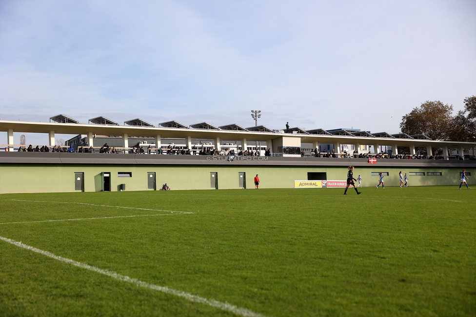 Sturm Damen - Lustenau
OEFB Frauen Bundesliga, 9. Runde, SK Sturm Graz Damen - SPG FC Lustenau FC Dornbirn Ladies, MURAUER Bier Arena - StFV Graz, 03.11.2024. 

Foto zeigt die Murauer Bier Arena
