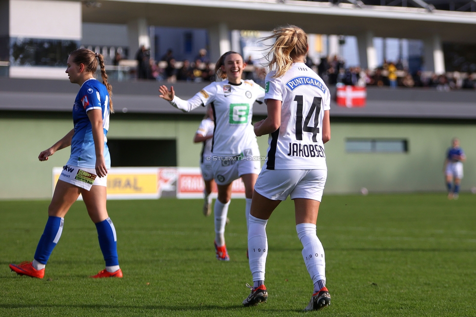 Sturm Damen - Lustenau
OEFB Frauen Bundesliga, 9. Runde, SK Sturm Graz Damen - SPG FC Lustenau FC Dornbirn Ladies, MURAUER Bier Arena - StFV Graz, 03.11.2024. 

Foto zeigt Sandra Jakobsen (Sturm Damen)
