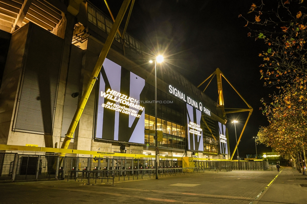 Borussia Dortmund - Sturm Graz Vorberichte
UEFA Champions League Ligaphase 4. Spieltag, Borussia Dortmund - SK Sturm Graz, BVB Stadion Dortmund Vorberichte, 04.11.2024. 

Foto zeigt das BVB Stadion Dortmund
