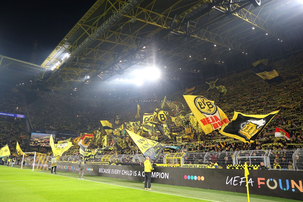 Borussia Dortmund - Sturm Graz
UEFA Champions League Ligaphase 4. Spieltag, Borussia Dortmund - SK Sturm Graz, BVB Stadion Dortmund, 05.11.2024. 

Foto zeigt Fans von Dortmund
