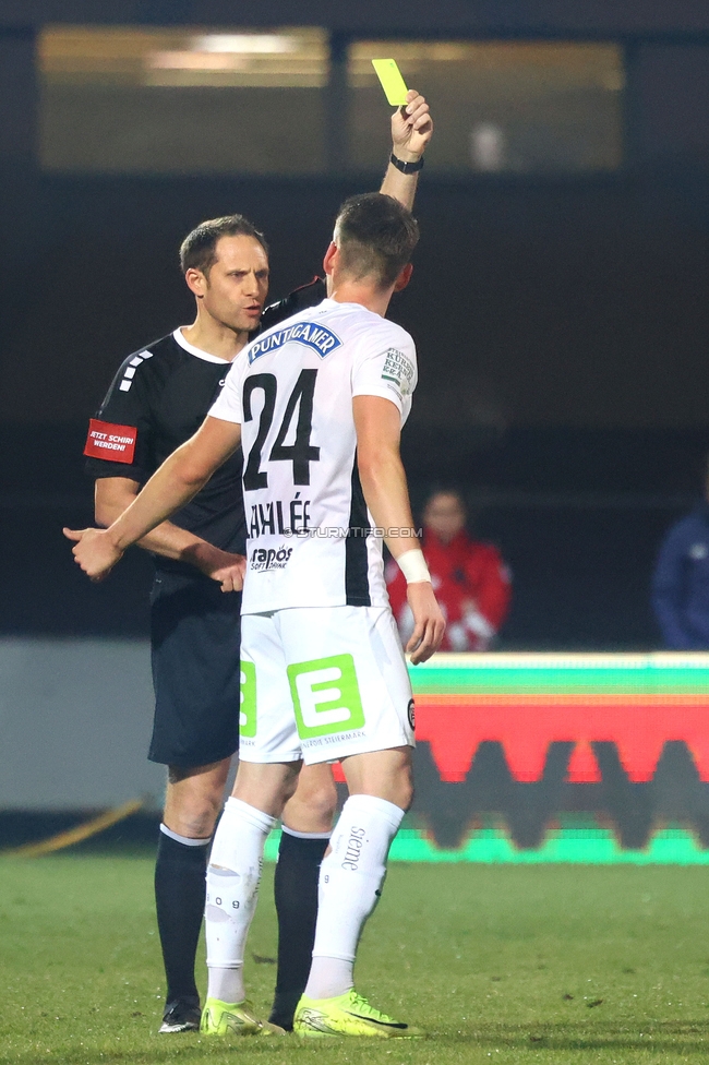 Hartberg - Sturm Graz
Oesterreichische Fussball Bundesliga, 13. Runde, TSV Hartberg - SK Sturm Graz, PROfertil Arena Hartberg, 09.11.2024. 

Foto zeigt Dimitri Lavalee (Sturm)
