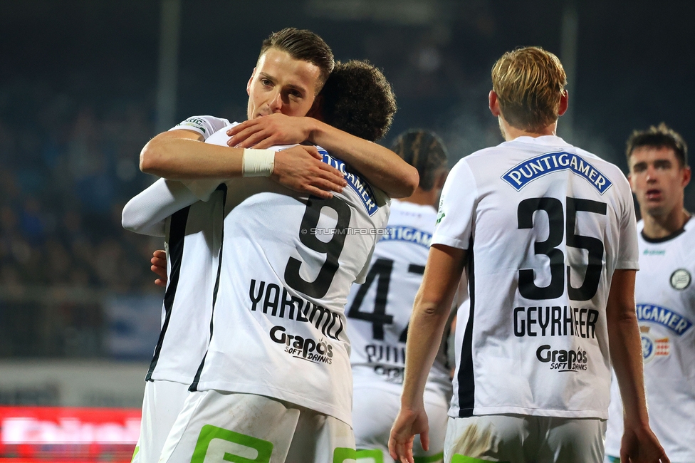 Hartberg - Sturm Graz
Oesterreichische Fussball Bundesliga, 13. Runde, TSV Hartberg - SK Sturm Graz, PROfertil Arena Hartberg, 09.11.2024. 

Foto zeigt Erencan Yardimci (Sturm)
