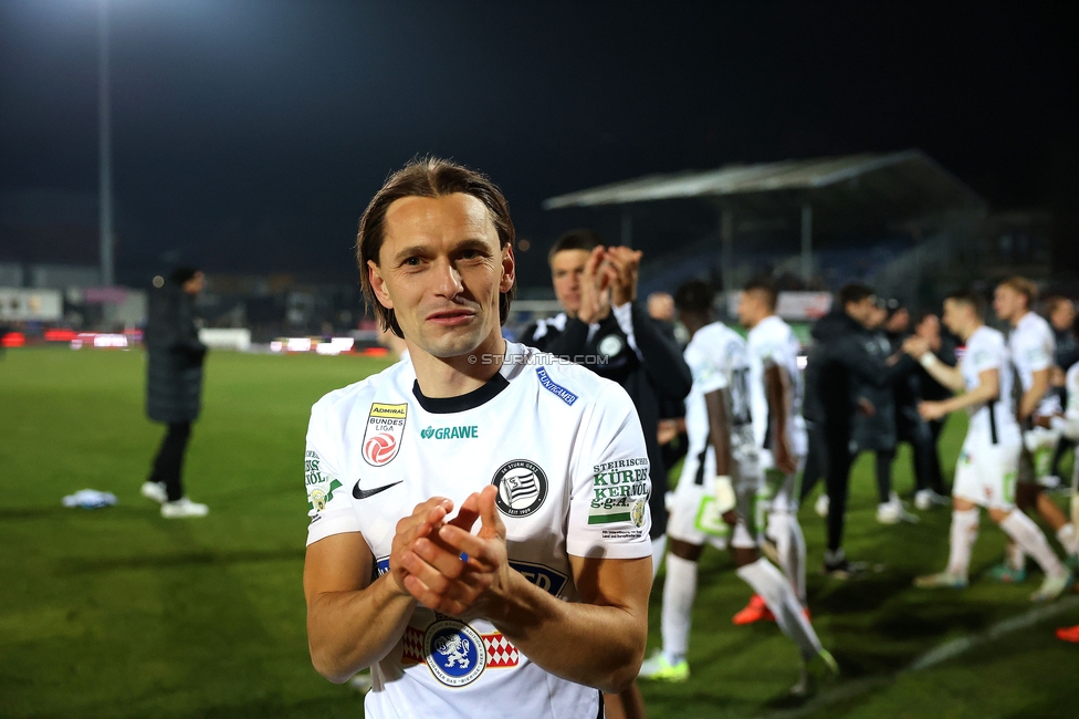 Hartberg - Sturm Graz
Oesterreichische Fussball Bundesliga, 13. Runde, TSV Hartberg - SK Sturm Graz, PROfertil Arena Hartberg, 09.11.2024. 

Foto zeigt Stefan Hierlaender (Sturm)
