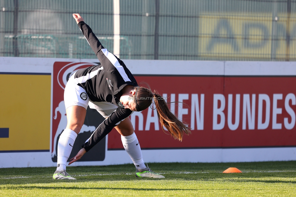 Sturm Damen - BW Linz
OEFB Frauen Bundesliga, 10. Runde, SK Sturm Graz Damen - FC Blau-Weiss Linz Kleinmuenchen, Trainingszentrum Messendorf, 10.11.2024. 

Foto zeigt Camilla Nielsen (Sturm Damen)
