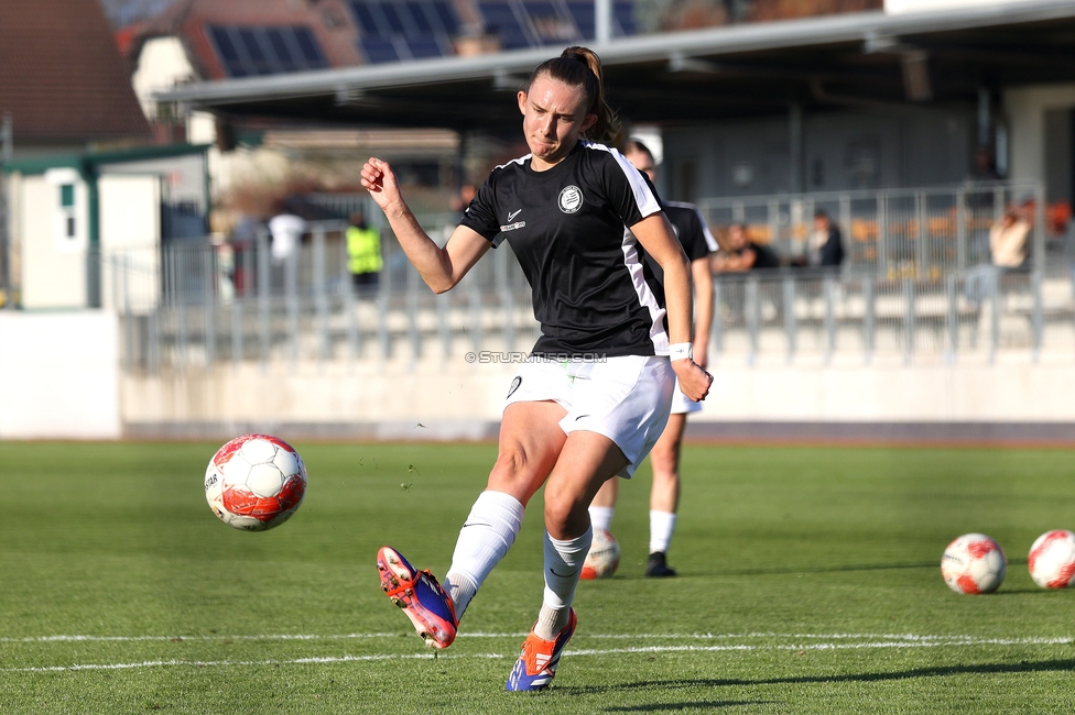 Sturm Damen - BW Linz
OEFB Frauen Bundesliga, 10. Runde, SK Sturm Graz Damen - FC Blau-Weiss Linz Kleinmuenchen, Trainingszentrum Messendorf, 10.11.2024. 

Foto zeigt Rebecca Villena (Sturm Damen)
