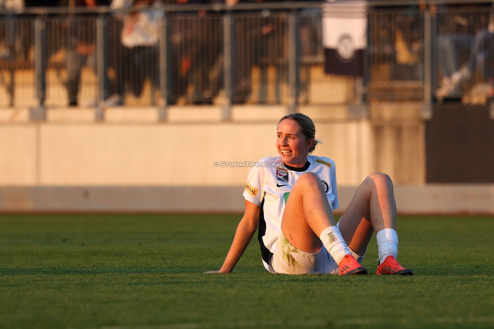 Sturm Damen - BW Linz
OEFB Frauen Bundesliga, 10. Runde, SK Sturm Graz Damen - FC Blau-Weiss Linz Kleinmuenchen, Trainingszentrum Messendorf, 10.11.2024. 

Foto zeigt Elisabeth Brandl (Sturm Damen)
