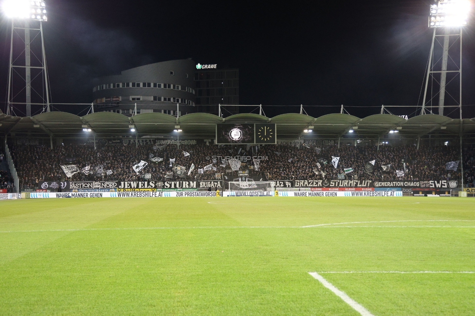 Sturm Graz - Austria Klagenfurt
Oesterreichische Fussball Bundesliga, 14. Runde, SK Sturm Graz - SK Austria Klagenfurt, Stadion Liebenau Graz, 23.11.2024. 

Foto zeigt Fans von Sturm
