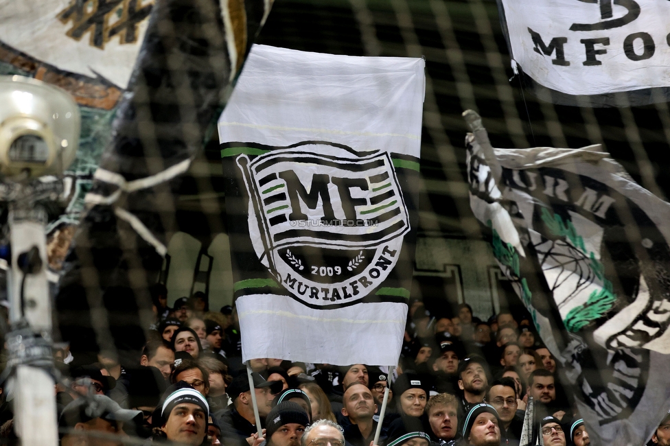 Sturm Graz - Austria Klagenfurt
Oesterreichische Fussball Bundesliga, 14. Runde, SK Sturm Graz - SK Austria Klagenfurt, Stadion Liebenau Graz, 23.11.2024. 

Foto zeigt Fans von Sturm
Schlüsselwörter: murtalfront