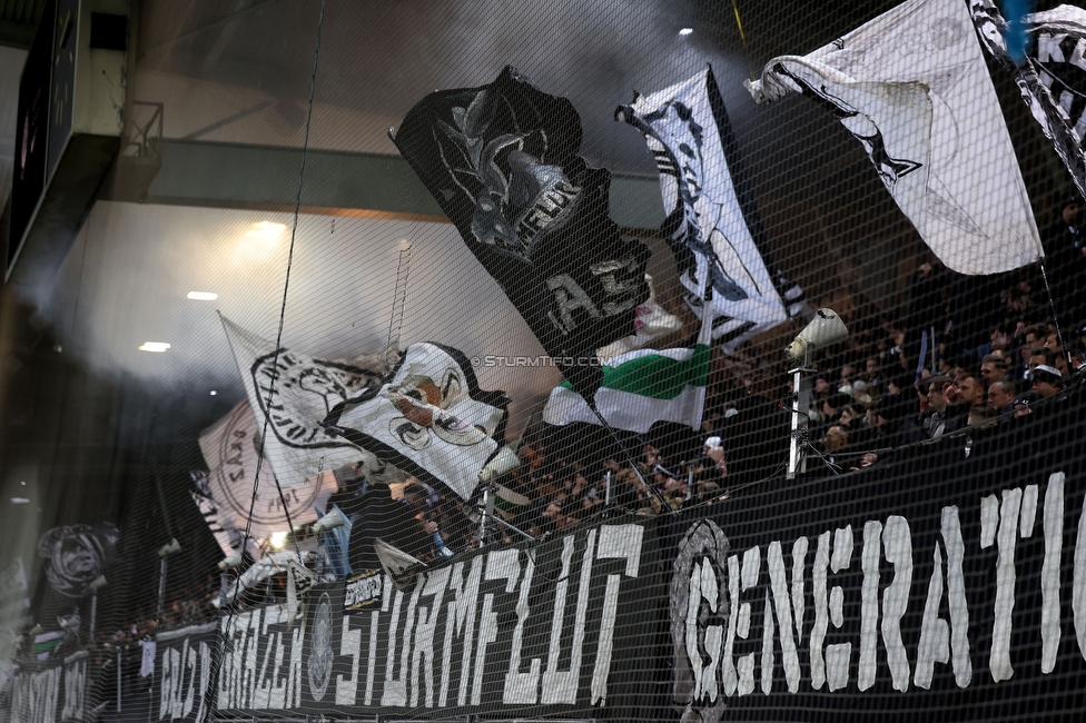 Sturm Graz - Austria Klagenfurt
Oesterreichische Fussball Bundesliga, 14. Runde, SK Sturm Graz - SK Austria Klagenfurt, Stadion Liebenau Graz, 23.11.2024. 

Foto zeigt Fans von Sturm
Schlüsselwörter: sturmflut