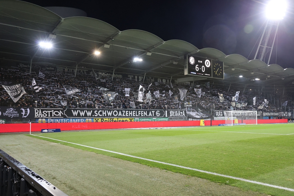 Sturm Graz - Austria Klagenfurt
Oesterreichische Fussball Bundesliga, 14. Runde, SK Sturm Graz - SK Austria Klagenfurt, Stadion Liebenau Graz, 23.11.2024. 

Foto zeigt Fans von Sturm
Schlüsselwörter: schals